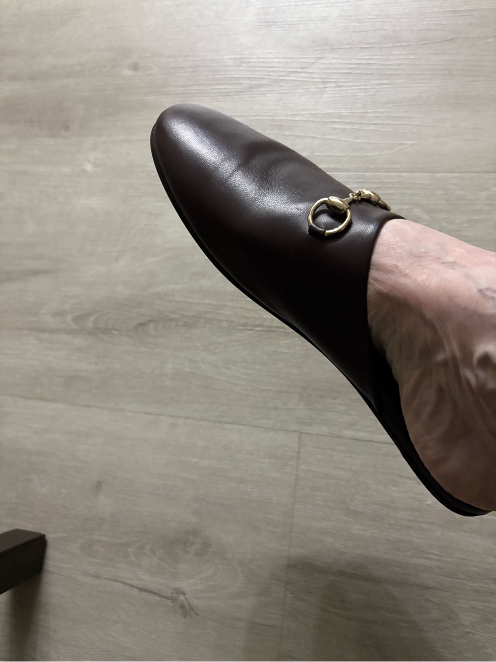 GucciBrown Leather Horsebit Slip-On Mules size 40/ 10 1/2 fits like a 9 1/2. - Picture 2 of 11